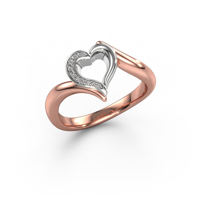 Ring Katlyn 585 Roségold Diamant 0.038 crt