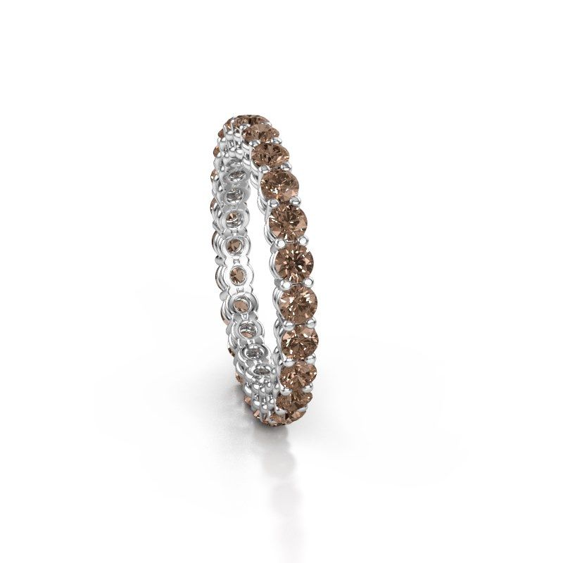 Image of Stackable ring Michelle full 2.7 585 white gold brown diamond 1.92 crt