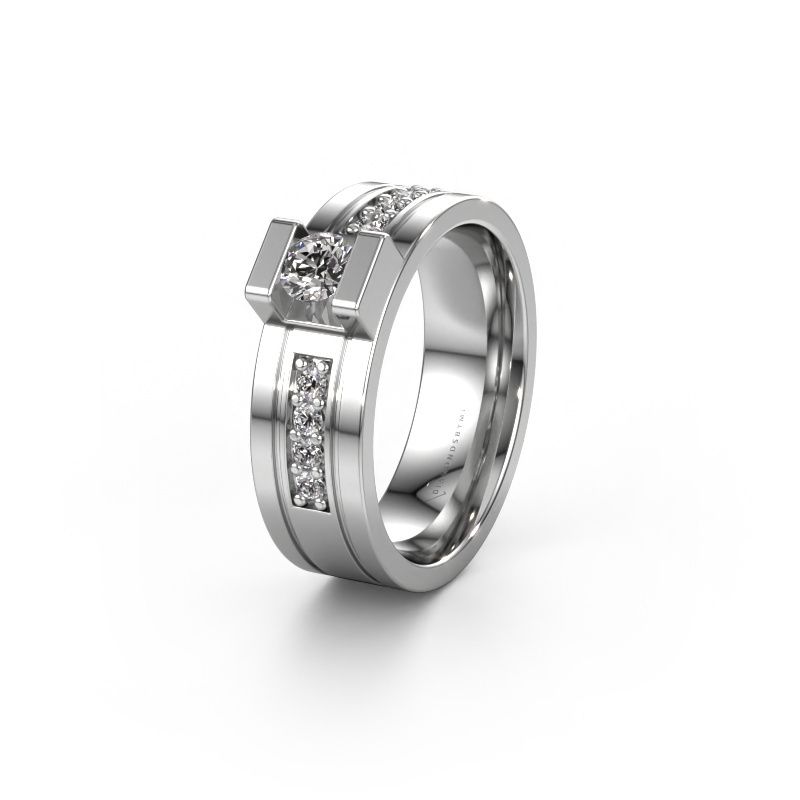 Ehering WH2092L16BP 950 Platin Zirkonia ±6,5x2 mm