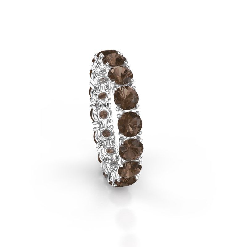 Bild von Vorsteckring vivienne 4.0<br/>585 Weißgold<br/>Rauchquarz 4 mm
