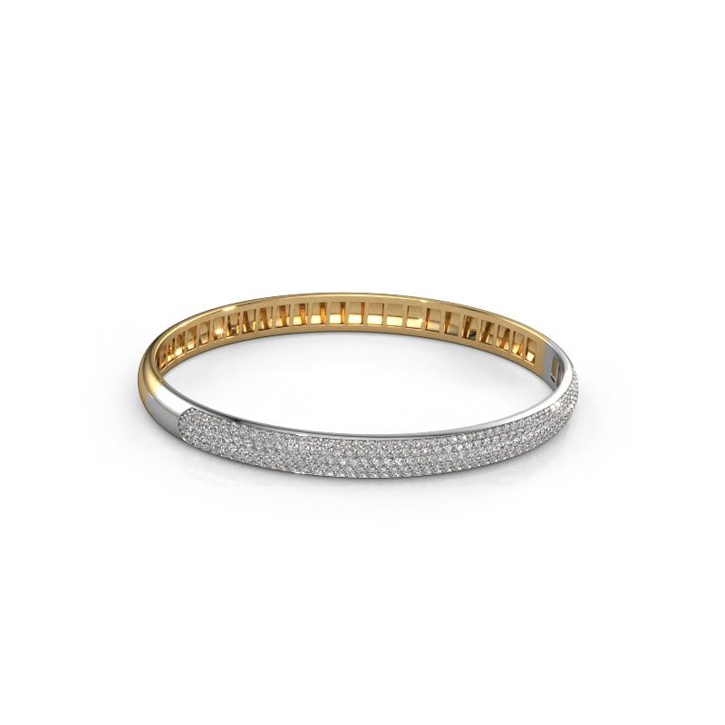 Bracelet Emely 6mm 585 gold zirconia 1.2 mm
