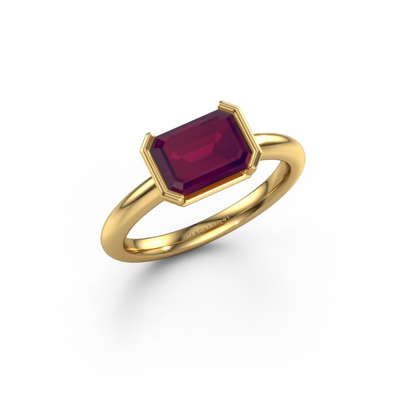 Engagement ring Tayler EME 585 gold rhodolite 8x6 mm