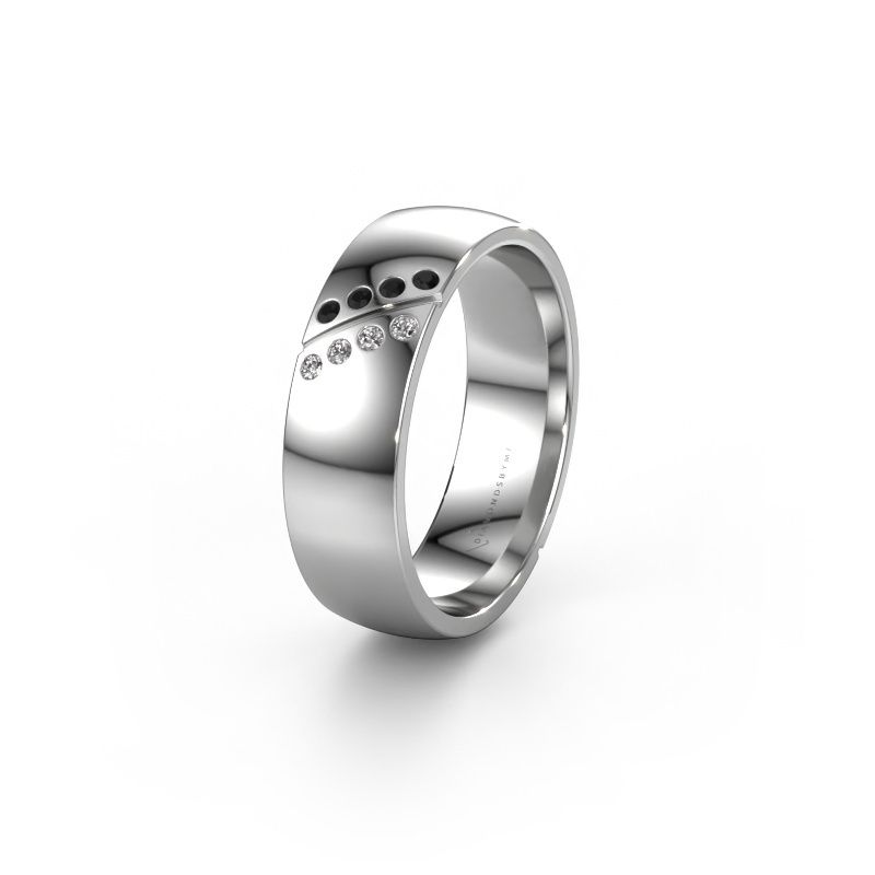 Alliance WH1201L26AP8 950 platine diamant noir ±6x1.7 mm