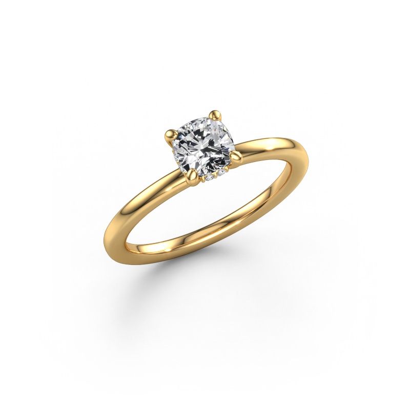 Engagement ring Simone CUS 2 585 gold lab grown diamond 0.74 crt