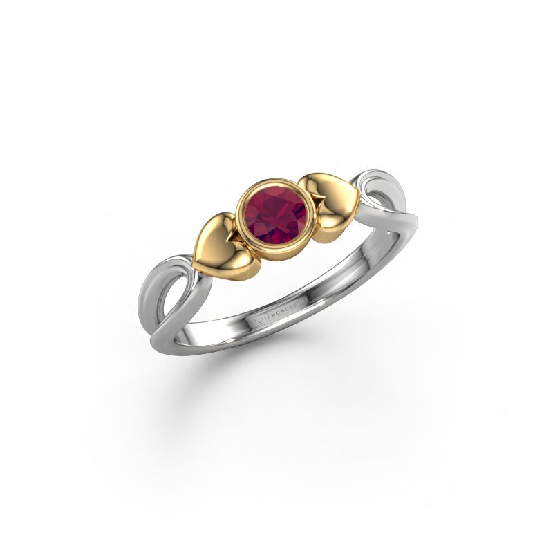Ring Lorrine 585 white gold rhodolite 4 mm