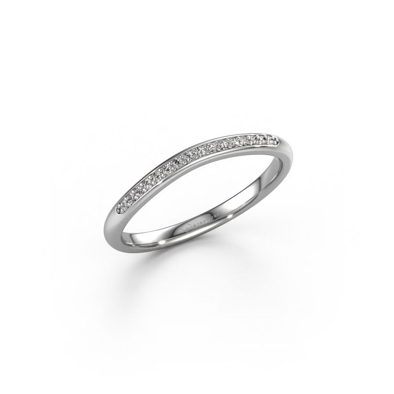 Bague SR20A2H 585 or blanc diamant synthétique 0.08 crt
