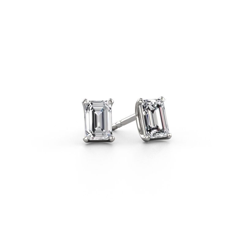 Stud earrings Sam EME 950 platinum diamond 3.00 crt