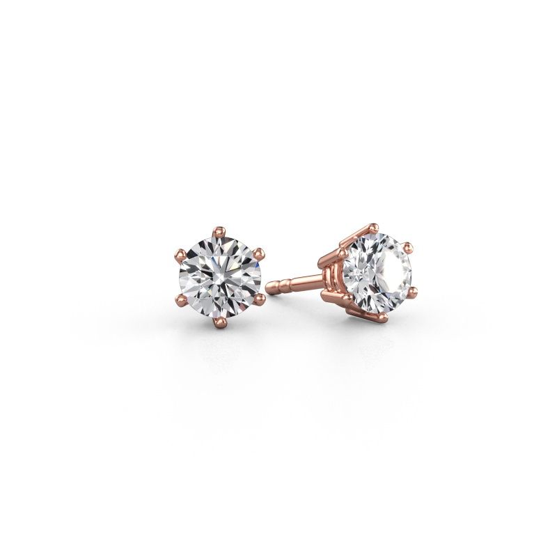 Oorbellen Fay 585 rosé goud lab-grown diamant 0.30 crt