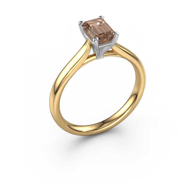 Engagement ring Mignon EME 1 585 gold brown diamond 0.90 crt
