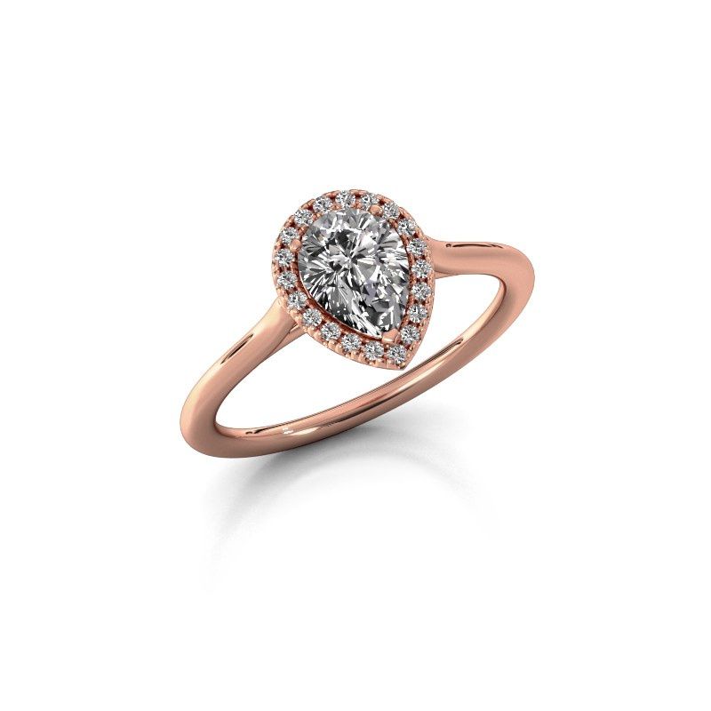 Image of Engagement ring seline per 1<br/>585 rose gold<br/>Lab-grown diamond 0.75 crt