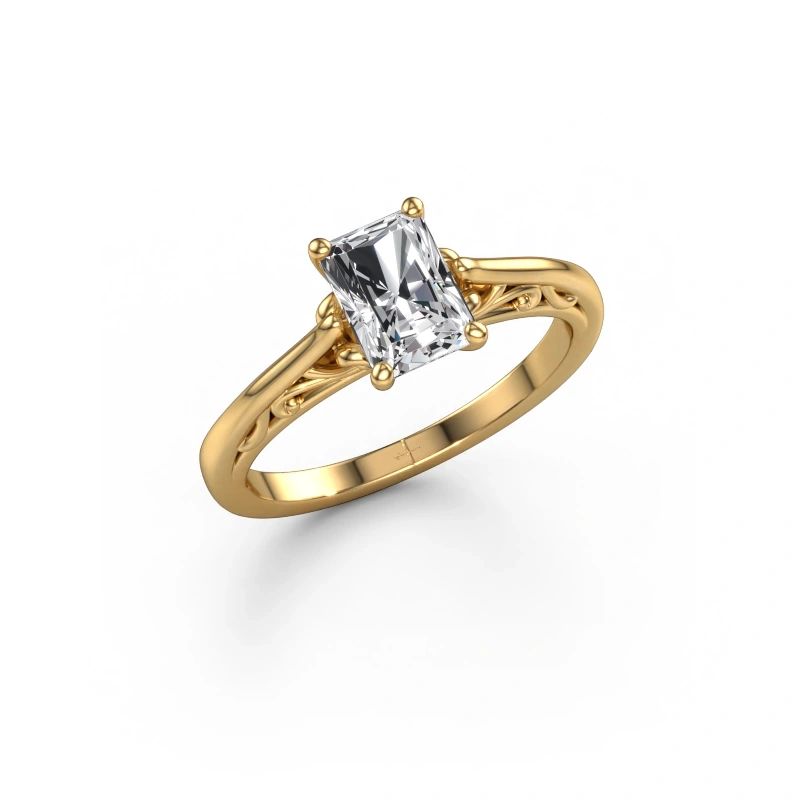 Engagement ring Shannon rad 585 gold lab grown diamond 1.00 crt