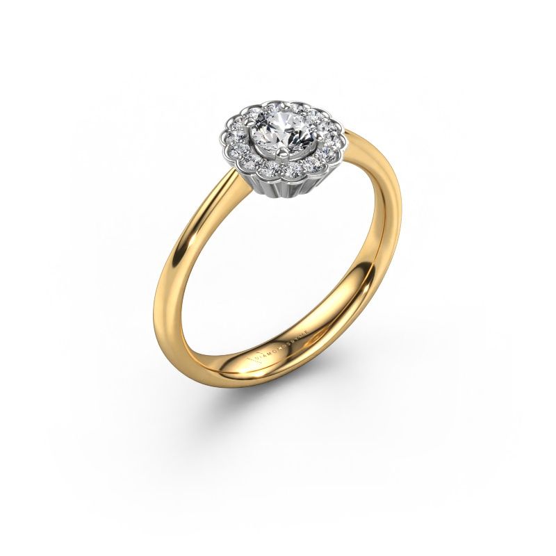 Engagement ring Debi 585 gold lab grown diamond 0.44 crt