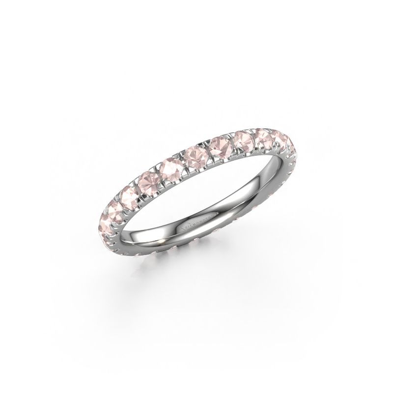 Ring Jackie 2.3 585 Weißgold Morganit Champagner 2.3 mm