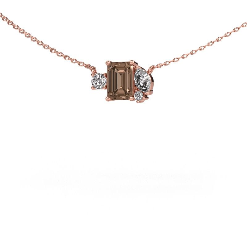 Hanger Frauke EME 585 rosé goud bruine diamant 1.475 crt