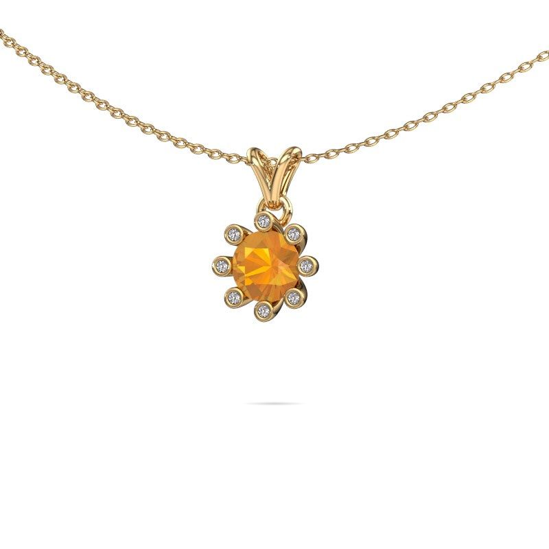 Pendant Carola 3 585 gold citrin 6 mm