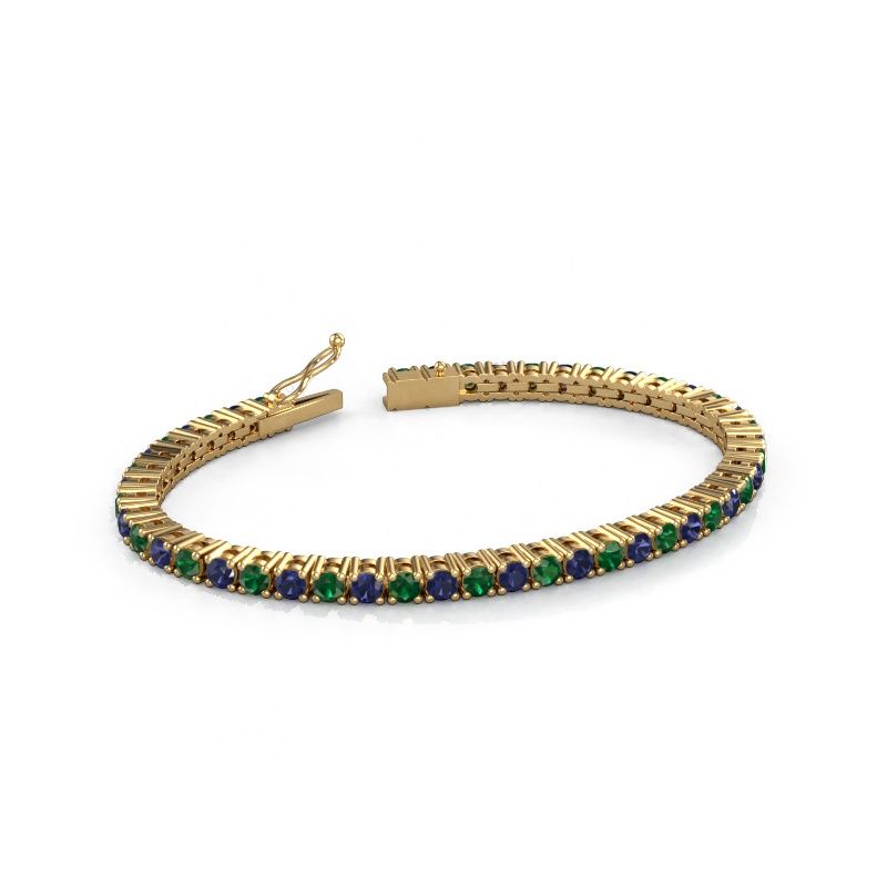 Tennis bracelet Karin 3.5 mm 585 gold emerald 3.5 mm