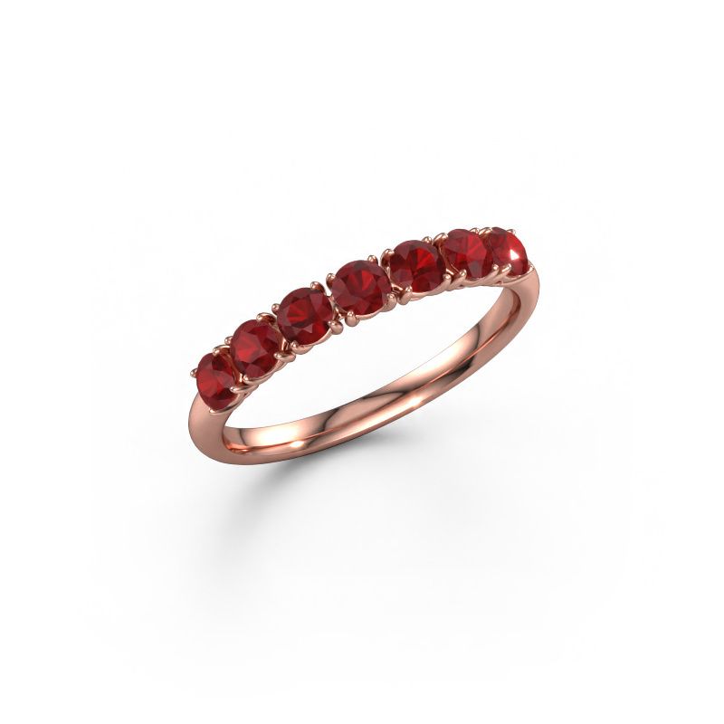 Ring Vivienne Half 585 rose gold ruby 2.9 mm