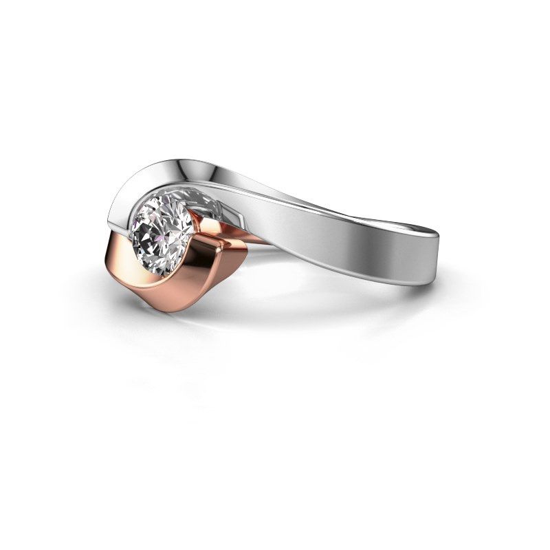Image of Ring Sheryl<br/>585 rose gold<br/>Diamond 0.40 crt
