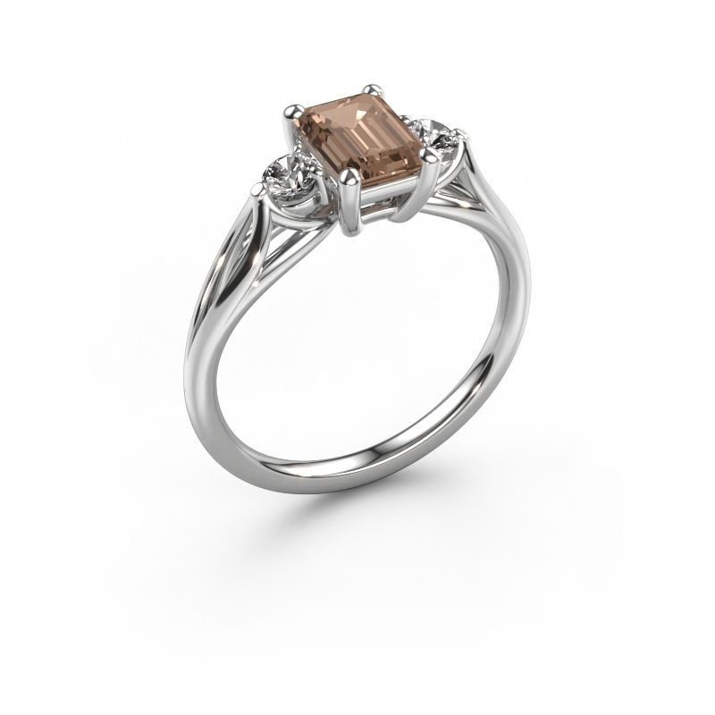 Verlobungsring Amie EME 585 Weißgold Braun Diamant 1.350 crt