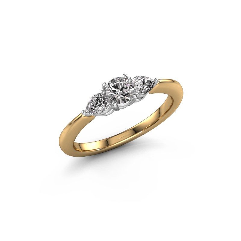 Afbeelding van Verlovingsring Chanou RND 585 goud diamant 0.72 crt