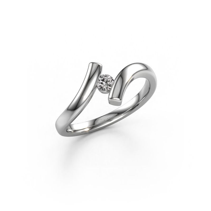 Ring Amy 950 platinum lab grown diamond 0.25 crt