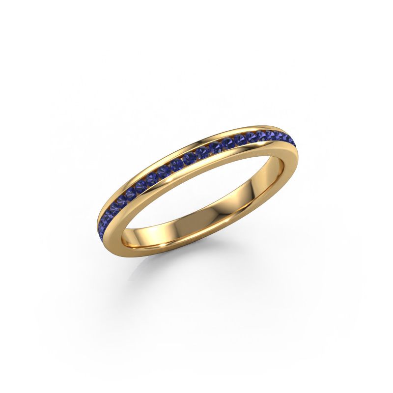 Stackable ring Lura 1 585 gold sapphire 1.3 mm