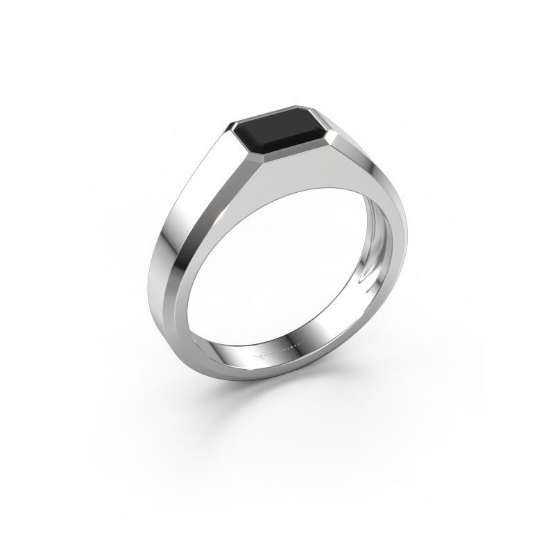 Men's ring Dylan 1 950 platinum black diamond 1.380 crt