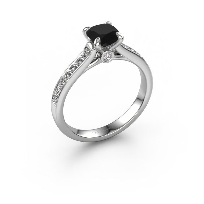 Verlobungsring Valorie cus 2 950 Platin Schwarz Diamant 1.40 crt