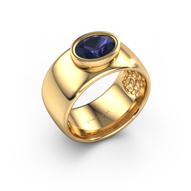 Ring Anouschka 585 gold sapphire 8x6 mm