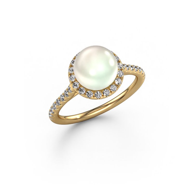 Ring Anke 585 goud witte parel 7 mm