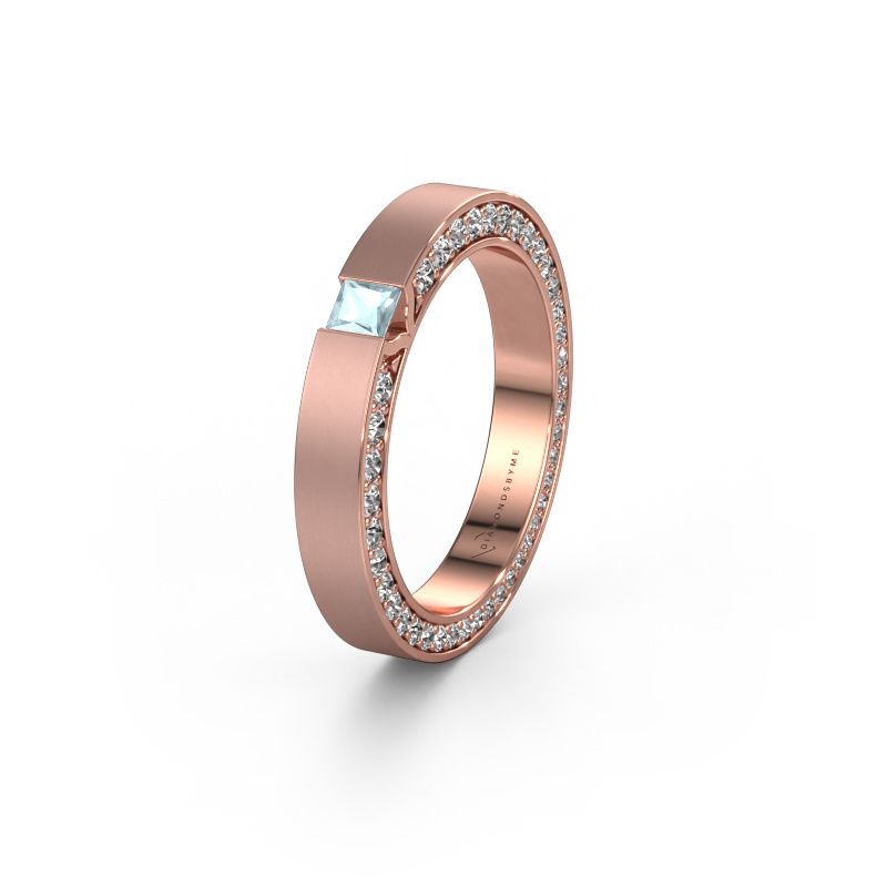Alliance WH2140L14B 585 or rose aigue-marine ±3,5x2 mm