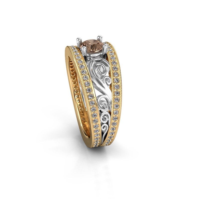 Image of Ring Julliana<br/>585 gold<br/>Brown diamond 0.91 crt