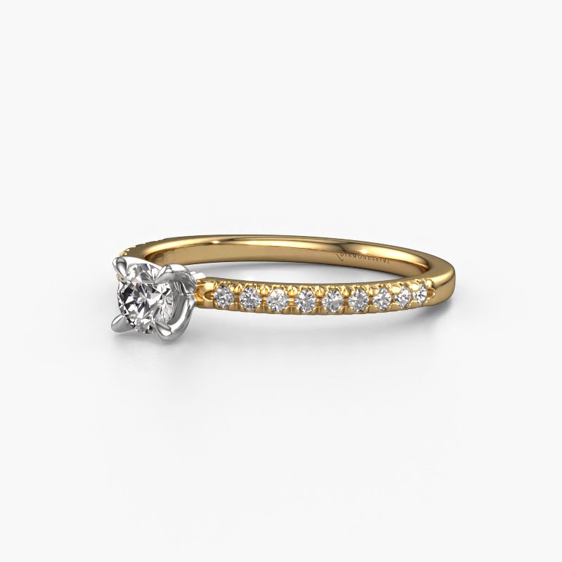 Image of Engagement Ring Crystal Rnd 2<br/>585 gold<br/>Diamond 0.48 crt