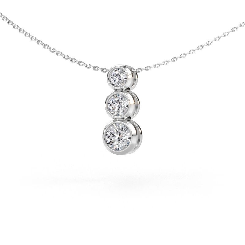 Anhänger Linda 950 Platin Lab-grown Diamant 0.90 crt