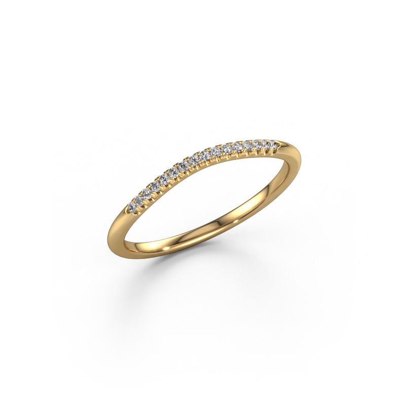 Stackable ring SR10A2H 585 gold lab grown diamond 0.08 crt