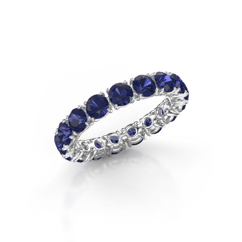 Bild von Vorsteckring vivienne 3.7<br/>585 Weißgold<br/>Saphir 3.7 mm