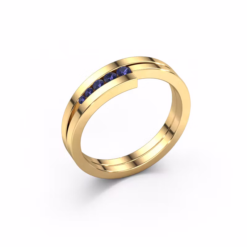 Ring Cato 585 gold sapphire 2.2 mm
