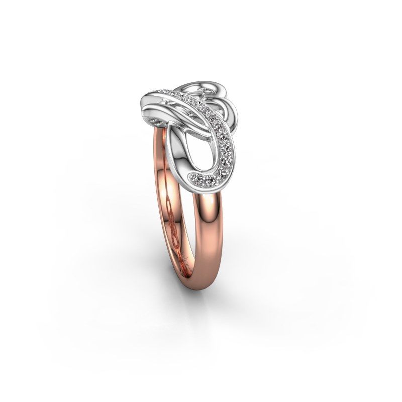 Image of Ring Yael 585 rose gold diamond 0.147 crt