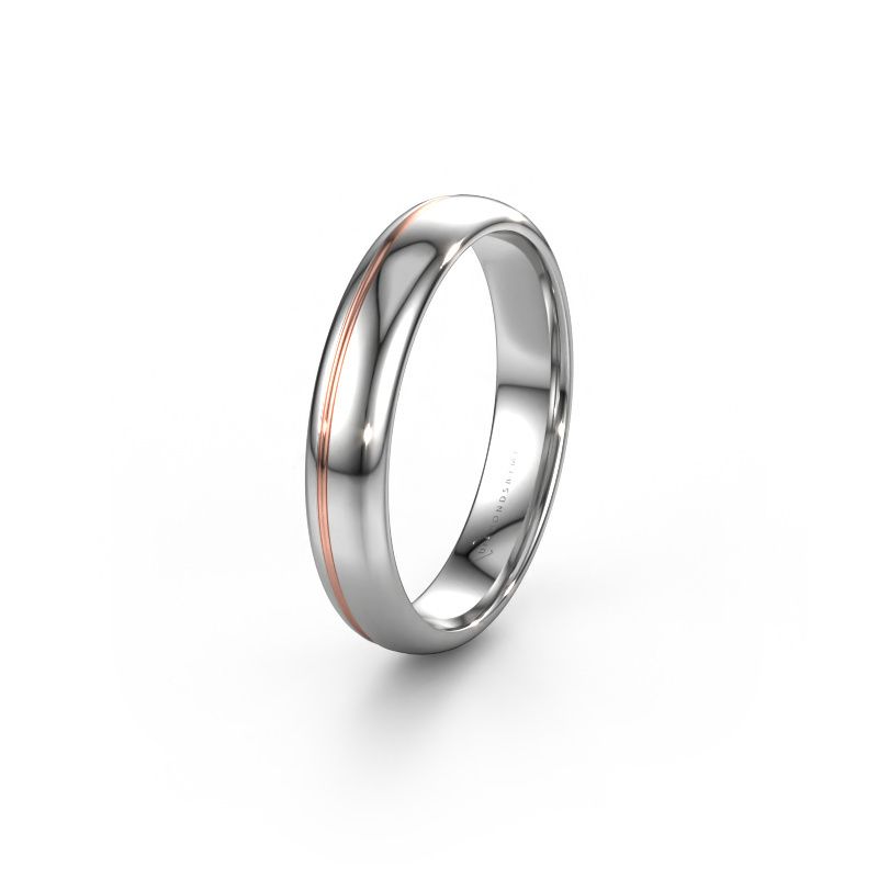 Wedding ring WH2144M34A 585 white gold ±4x1.7 mm