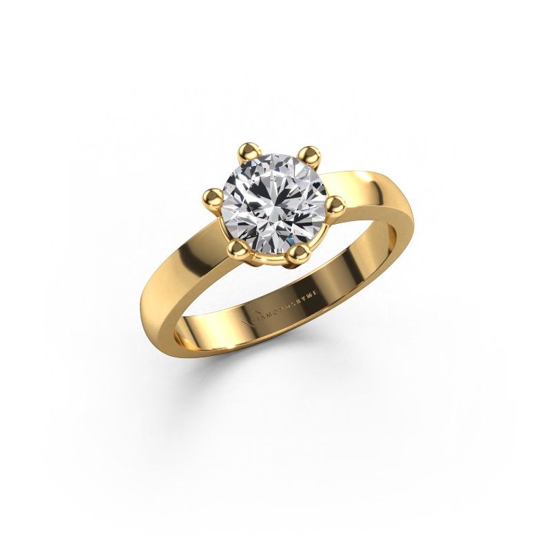 Engagement ring Luna 1 585 gold lab grown diamond 1.00 crt