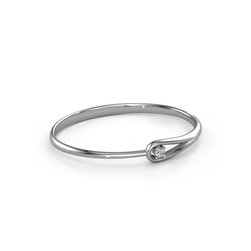 Armreif Zara 585 Weißgold Diamant 0.25 crt