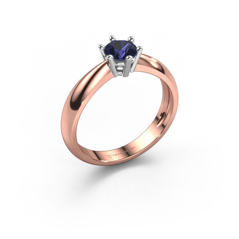 Engagement ring Fay 585 rose gold sapphire 5 mm