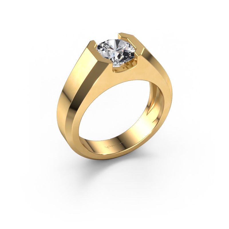 Men's ring Indigo 585 gold diamond 2.00 crt