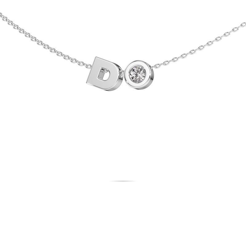 Image of Initial pendant Initial 030 585 white gold