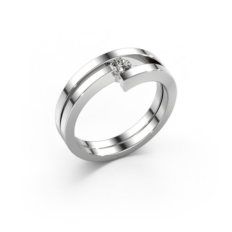 Ring Nikia 950 platina lab-grown diamant 0.03 crt