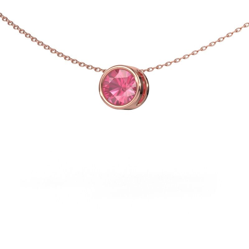 Anhänger Lavon RND 585 Roségold Pink Saphir 6.5 mm