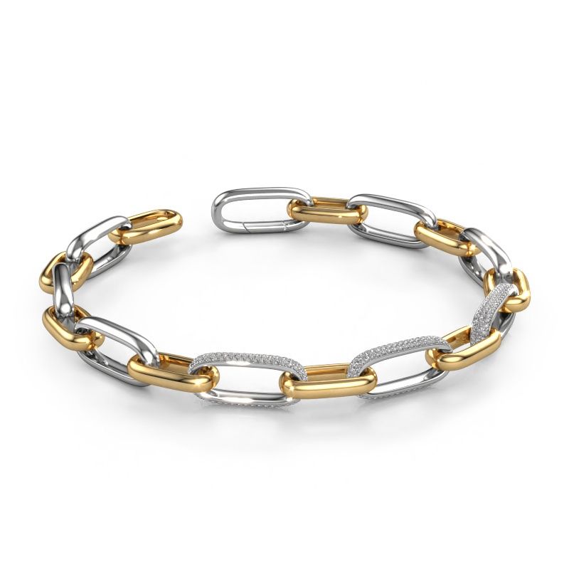 Link link bracelet Harmony 2 9.5 585 white gold lab grown diamond
