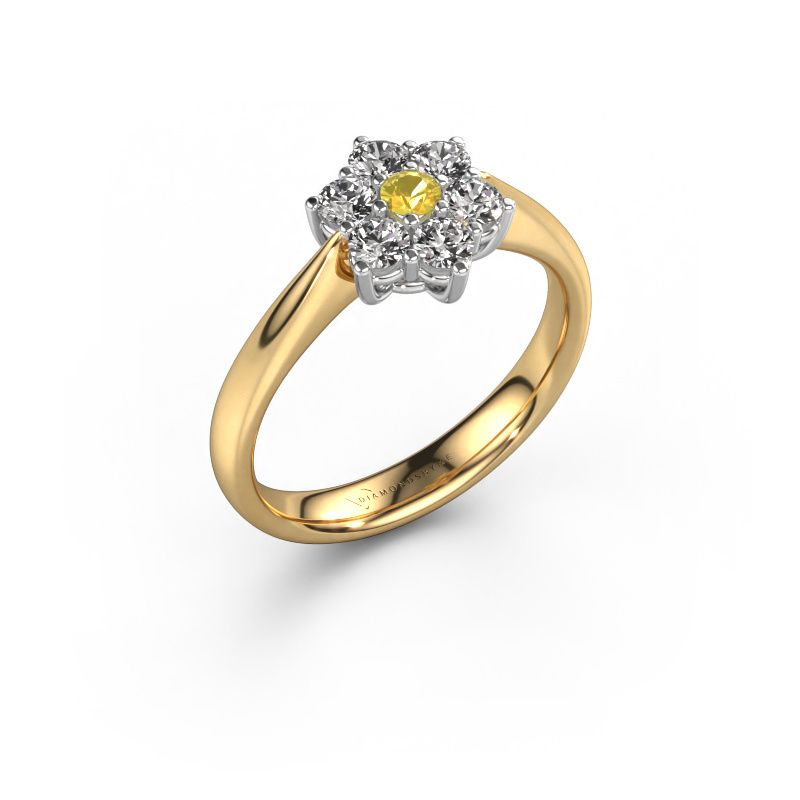 Promise ring Chantal 1 585 gold yellow sapphire 2.4 mm