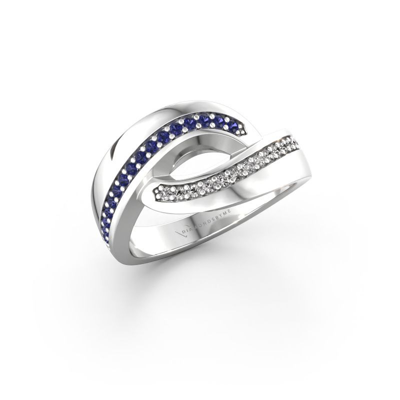 Ring Sharita 585 white gold sapphire 1.2 mm