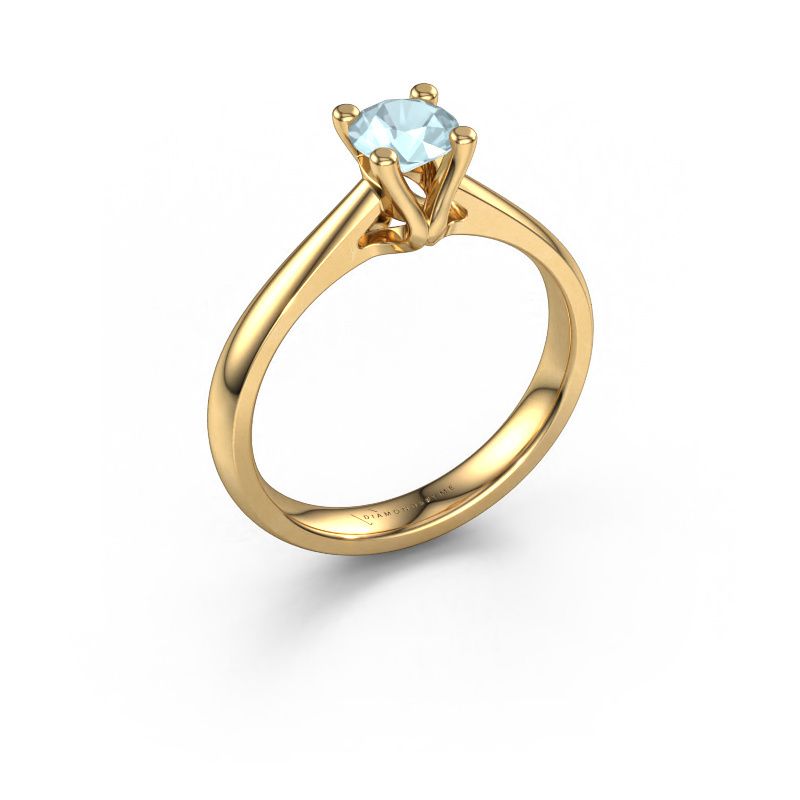 Engagement ring Janna 1 585 gold aquamarine 5 mm